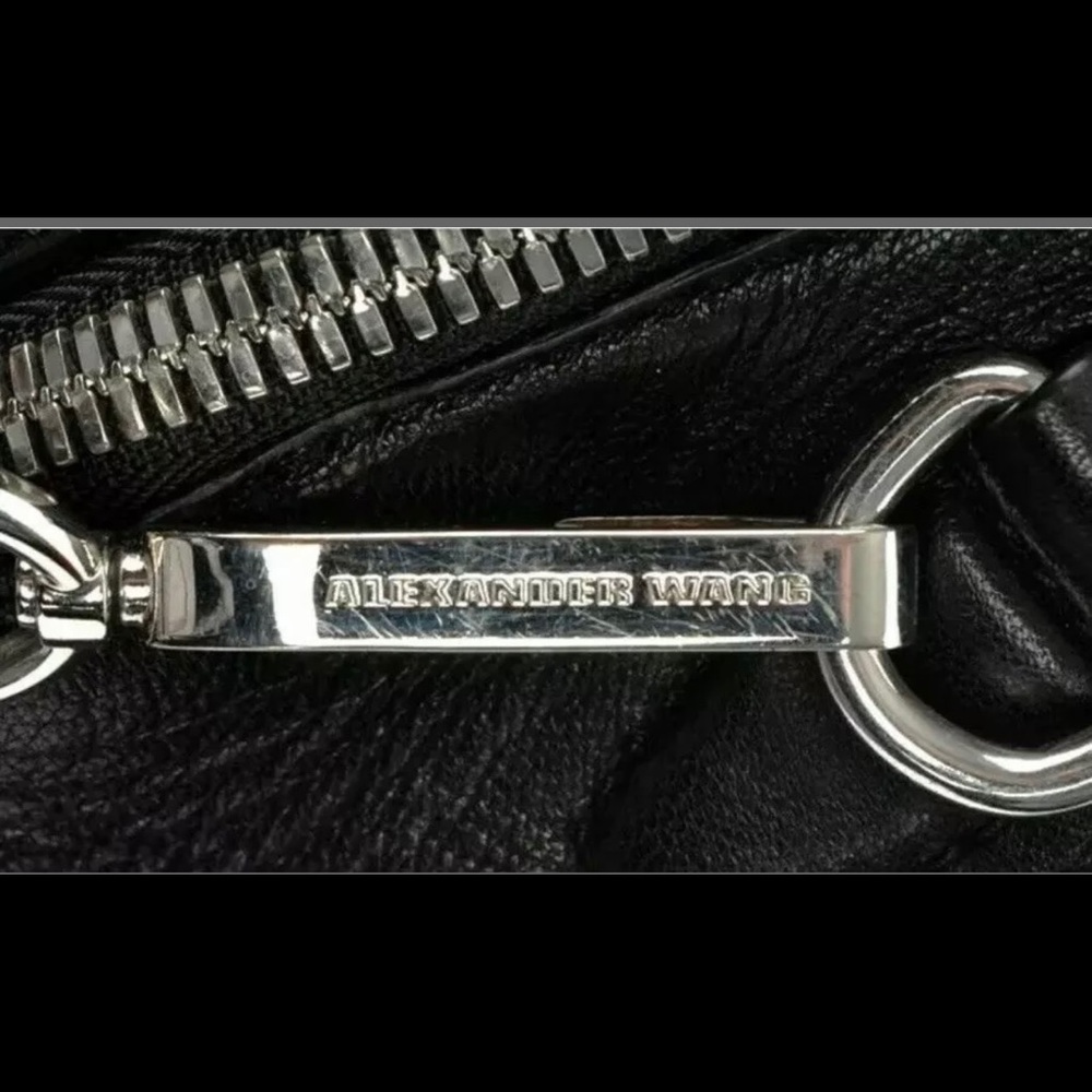 ALEXANDER WANG Jamie Chastity smooth leather large Black Bag Crossbody E… - Picture 10 of 10